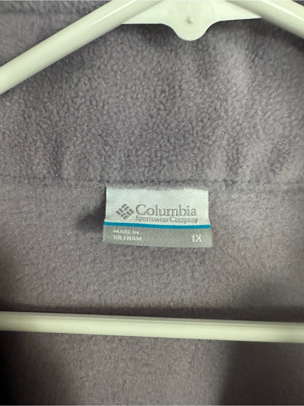 Columbia Lavender Zip-Up Fleece Jacket - Picture 4 of 4